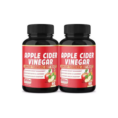 Label pribadi Apple Cider Vinegar Kapsul Pabrik untuk Pengendalian Berat Badan Membakar Lemak