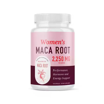 Kapsul Akar Maca Wanita dengan Ashwagandha Penghilang Stres Energi Dukungan Mood