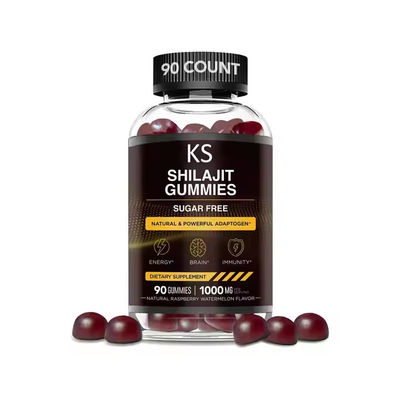 Shilajit Organic Gummies Suplemen Resin Energi Dukungan Kesehatan Umum OEM ODM