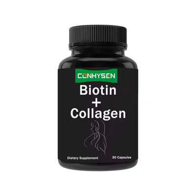 OEM Ekstrak Tumbuhan Kolagen Biotin Kapsul Suplemen Keratin Untuk Rambut Dan Kulit Sehat