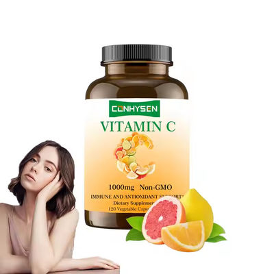 Vitamin C Organik Kapsul Suplemen Antioksidan Dukungan Sistem Kekebalan OEM
