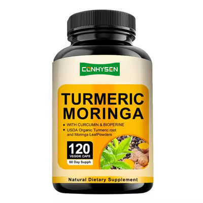 Kurkuma Dan Kapsul Moringa Kaya Ekstrak Akar Kurkuma Suplemen Meningkatkan Kekebalan