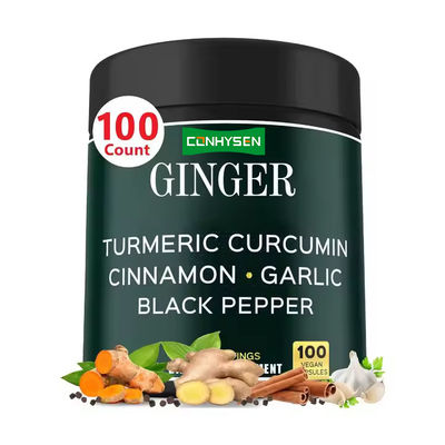 Buah Ginger Root Suplemen Diet Kapsul Bawang Hitam Mendukung Otak Sehat