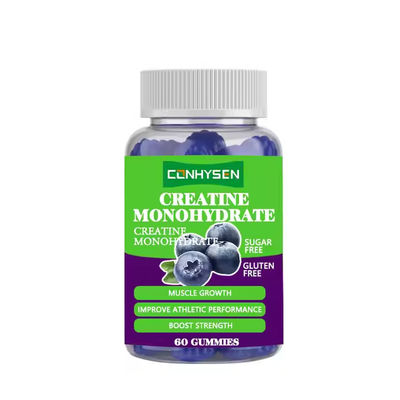OEM Creatine Monohydrate Gummies Meningkatkan Fokus Kekuatan Suplemen Latihan