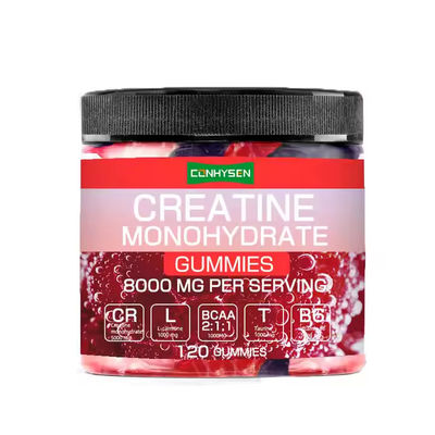 OEM Logo Creatine Monohydrate Gummies Meningkatkan Massa Otot Suplemen Ketahanan