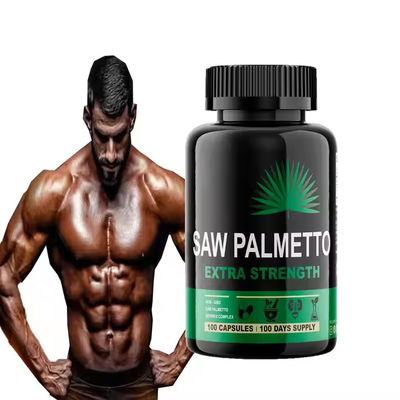 Disesuaikan Rasa Saw Palmetto Kapsul Pria Ekstra Kekuatan Suplemen Kesehatan Prostat