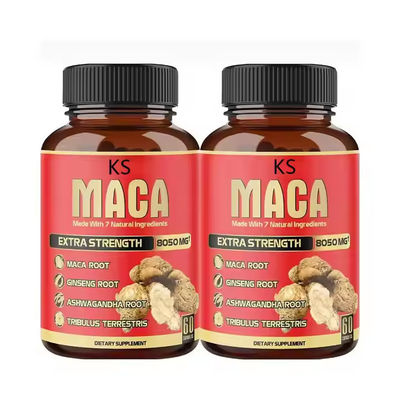 Ekstrak Akar Maca Kapsul Peningkatan Pria Dengan 7 Bahan Herbal
