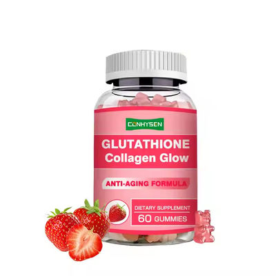 Glutathione Collagen Glow Gummies Meningkatkan Elastisitas Kulit Kulit Membuat Putih 2,5-3g/Gummy