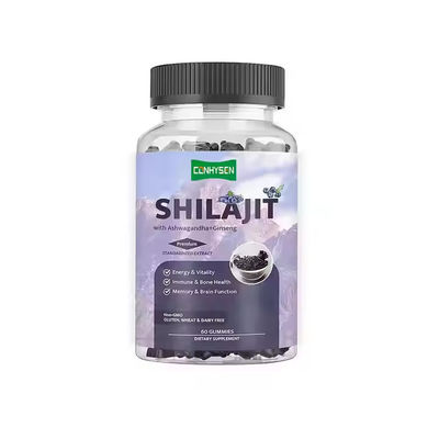 Shilajit Gummies Ginseng Suplemen Dengan Dukungan Kekebalan Ashwagandha