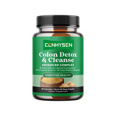 OEM Colon Detox Cleanse Kapsul Dukungan Detox Digestive Untuk pembakaran lemak