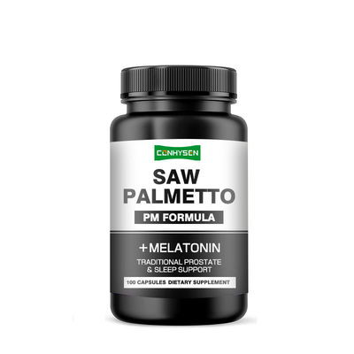 PM Formula Untuk Dukungan Tidur Prostat Tradisional Saw Palmetto Kapsul Dengan Melatonin