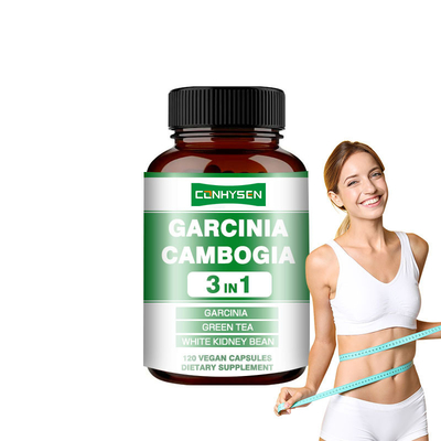 3-In-1 Vegan Kapsul Garcinia Cambogia Kapsul Mendukung Pengelolaan Berat Badan