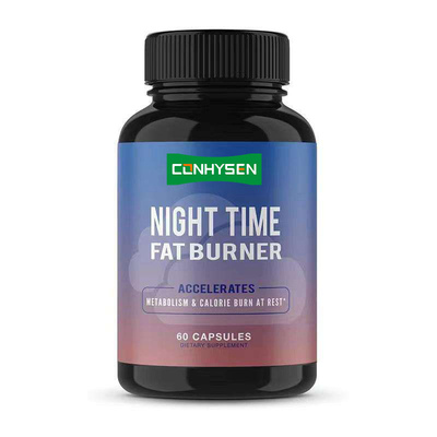 OEM Malam Waktu Pembakar Lemak Karbohidrat Blocker Metabolisme Booster nafsu makan Suppressant untuk Pria dan Wanita Malam Waktu Pembakar Lemak Kapsul
