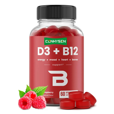 Suplemen Permen Gummy Vitamin B12 Massal Mendukung Jantung Permen Gummy Vitamin D3