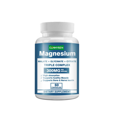 Kapsul Magnesium 300MG Mendukung Kesehatan Tulang & Saraf Kapsul Kompleks Tiga