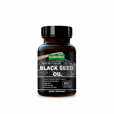 Minyak Biji Hitam Organik Direktur Pabrik Softgels Mendukung Sistem Kekebalan