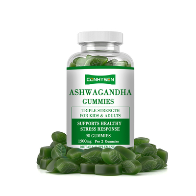 Ashwagandha Gummies untuk fungsi kognitif 18 Bulan Shelf Life