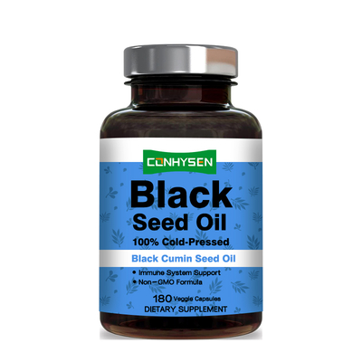 Kapsul Minyak Biji Hitam 500mg untuk Dukungan Rambut Kulit Sendi