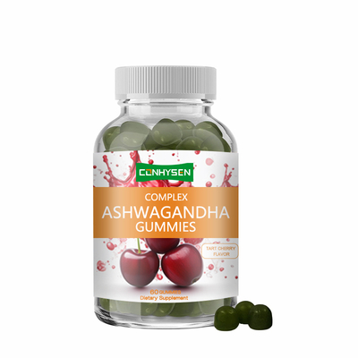 Permen karet kunyah Probiotik Ashwagandha dengan Vitamin D 60ct untuk Kejernihan Siang Hari