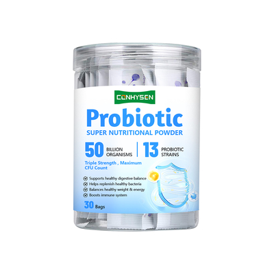 ODM kustom Probiotik Nutrisi Powder Flora usus Keseimbangan Dukungan pencernaan