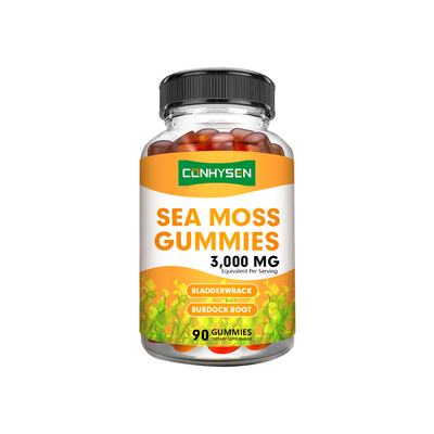 Sea Moss Gummies 3000mg dengan Burdock Enhance Immunity Detox OEM/ODM Custom
