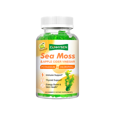 Kustomisasi Pabrik Gummies Sea Moss 8-in-1 untuk Kekebalan Tubuh dan Dukungan Tiroid
