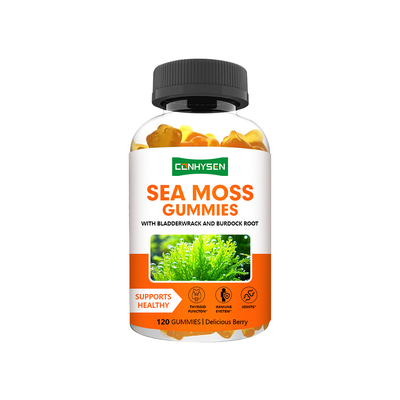 Berry Aroma Sea Moss Gummies Pabrik Supply Dukungan fungsi tiroid