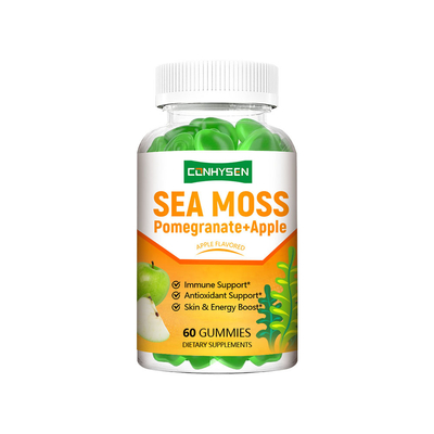 Sea Moss Gummies Apple Flavored Suplemen Produsen Dukungan kekebalan