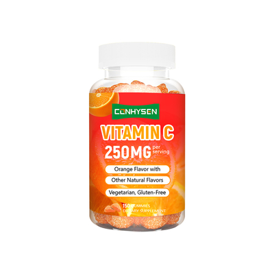Permen karet kunyah Vitamin C Kustom Produsen 250mg untuk Dukungan Sistem Kekebalan Tubuh