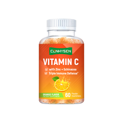 Vitamin C Pektin Permen karet dengan seng OEM/ODM Khusus Meningkatkan Tingkat Energi