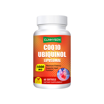 COQ10 Ubiquinol Softgels 1000mg Mendukung Fungsi Jantung OEM/ODM Kustom