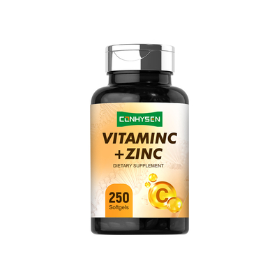 Softgel Vitamin C dengan Seng Harga Grosir Dukungan Antioksidan Kustom