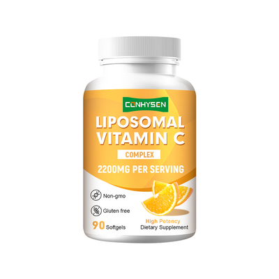 Liposomal Vitamin C Softgels Supplier Custom Memperkuat Kekebalan Antioksidan