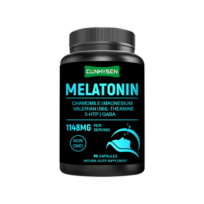 Kapsul Melatonin Kustom 1148mg Pabrik Langsung Tingkatkan Kualitas Tidur Waktu Tidur